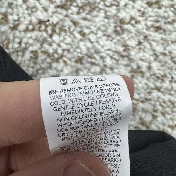 Reebok Retro Acvite Tennis Dress Black Women XL Attached Short Bra With Pads New - Picture 8 of 16